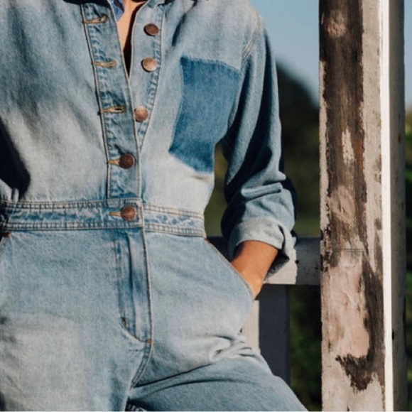 Wrangler X Billabong denim jumpsuit NWOT - Picture 6 of 8